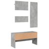 vidaXL Hallway Furniture Set Concrete Grey