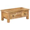 vidaXL Coffee Table Brown Solid Mango Wood 35.4 x 17.7 x 13.8 in