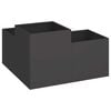 vidaXL Garden Planter Black 100 x 100 x 48 cm Steel