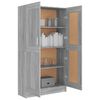 vidaXL Book Cabinet Grey Sonoma Engineered Wood Tall Book Cabinet