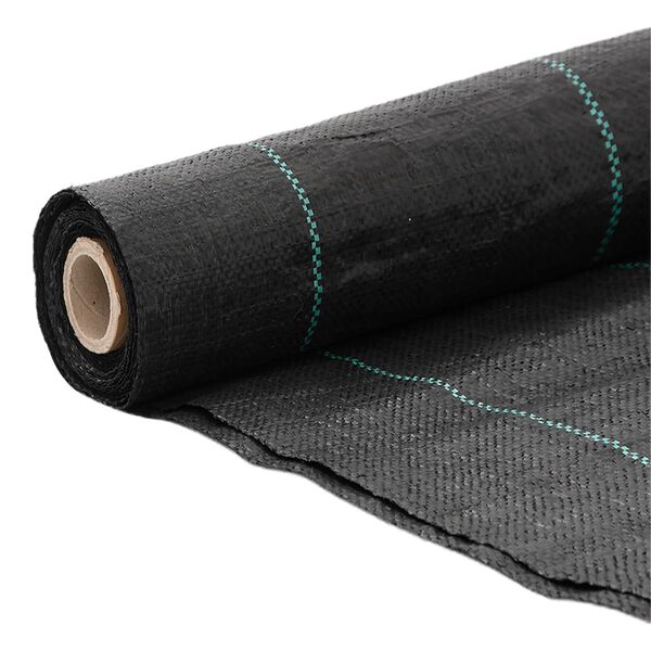 vidaXL Weed Membrane Black Polypropylene (PP) Large UV-resistant