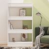 vidaXL Book Cabinet High gloss white Engineered wood Medium Book Cabinet