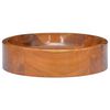 vidaXL Basin Solid Wood Teak Φ15.7"x3.9"
