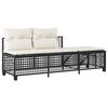 vidaXL Garden Sofa Set Black