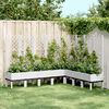 vidaXL Garden Planter White Polypropylene Large Decorative Inlays