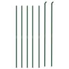vidaXL Wire Mesh Fence with Flange Green 4.6x32.8'