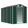 vidaXL Garden Shed Green Galvanized steel Large Garden Shed