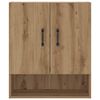 vidaXL Wall Cabinet Artisan oak Engineered wood 23.6x12.2x27.6 in