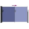 vidaXL Retractable Side Awning Blue
