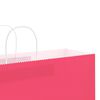 vidaXL Paper Bags 50 pcs with Handles Pink 21.3x5.9x19.3"