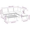 vidaXL Garden Lounge Set Dark gray Solid acacia wood Large Modular