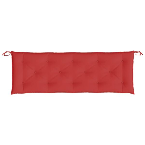 vidaXL Garden Bench Cushion Red Oxford fabric 59.1 x 19.7 x 2.8 in