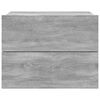 vidaXL Bedside Cabinet Grey sonoma Engineered wood Compact