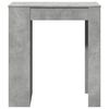vidaXL Bar Table Concrete Grey Engineered Wood Large Bar Table