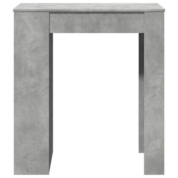 vidaXL Bar Table Concrete Grey Engineered Wood Large Bar Table