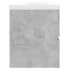 vidaXL Sink Cabinet With Basin Concrete grey, White Engineered wood, Ceramic