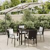 vidaXL Garden Dining Set Black
