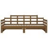 vidaXL Day Bed Honey Brown Solid Pine Wood Standard Convertible