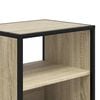 vidaXL Wall-mounted Bedside Cabinet Sonoma oak Engineered wood, metal