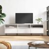 vidaXL TV Cabinet White Engineered wood, iron Large TV Cabinet