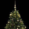 vidaXL Artificial Hinged Christmas Tree 300 LEDs & Ball Set 82.7"