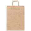 vidaXL Paper Bags 50 pcs with Handles Brown 26x12x35 cm