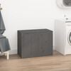 vidaXL Laundry Box Grey 34.8x17.3x26.0" Solid Wood Pine