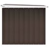vidaXL Storage Box Brown Galvanized steel, plastic Large