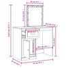 vidaXL Dressing Table Grey sonoma Engineered wood, glass