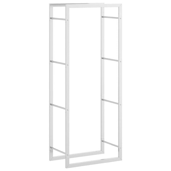 vidaXL Firewood Rack 19.7"x11"x52" Stainless Steel