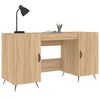 vidaXL Desk Sonoma oak Engineered wood Medium Desk Rectangular