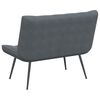 vidaXL Bench Dark Grey Velvet, Metal, Plywood 43.3 in x 29.1 in x 33.1 in