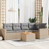 vidaXL Garden Sofa Set Mix Beige, Light Grey