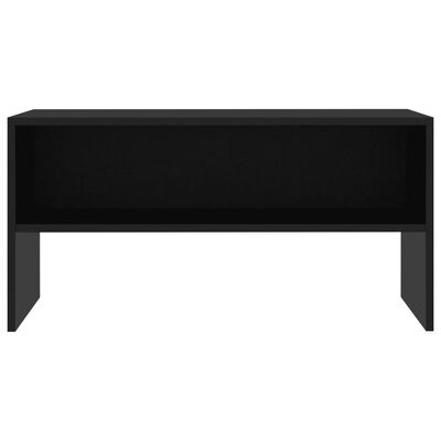 vidaXL TV Stand Black 31.5"x15.7"x15.7" Engineered Wood