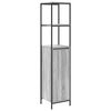 vidaXL Bathroom Cabinet Grey Sonoma Engineered wood, steel Medium