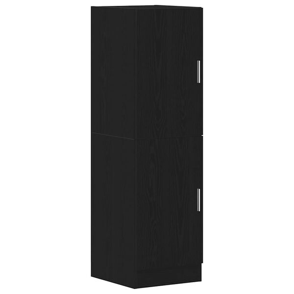 vidaXL Kitchen Cabinet Black Engineered wood Medium Kitchen Cabinet