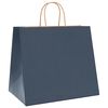 vidaXL Paper Bags 250 pcs with Handles Blue 12.6x8.7x11.0"