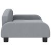 vidaXL Kids Sofa Light Grey Solid Pine Wood, 100% Polyester, Foam Mini