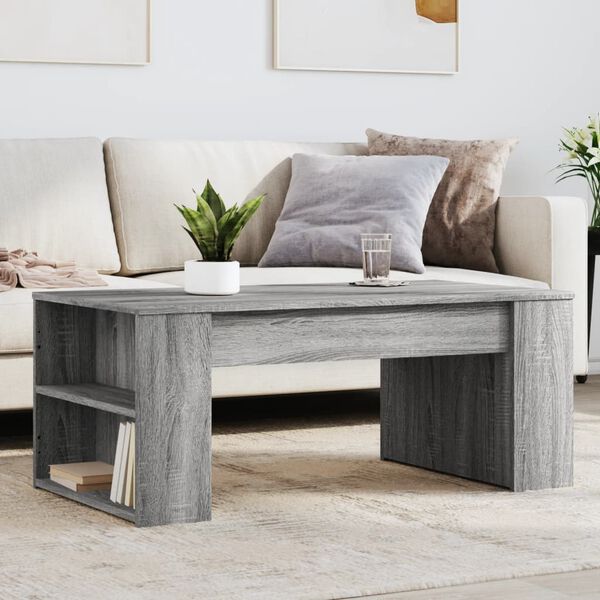 vidaXL Coffee Table Gray Sonoma Engineered wood Coffee Table Rectangular