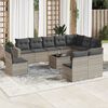 vidaXL Patio Sofa Set Light Gray