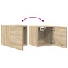 vidaXL TV Cabinet Set of 2 Sonoma Oak Engineered wood Standard