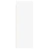 vidaXL Wall Cabinet White Engineered wood, glass Medium Wall Mounting