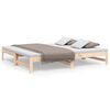 vidaXL Day Bed Natural Pine Solid pinewood 29.5 x 75 in