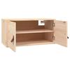 vidaXL Wall Cabinet Natural Wood Solid pine wood Medium Wall Cabinet