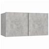 vidaXL TV Cabinet Set Set of 5 Concrete Grey Engineered Wood Medium