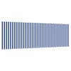 vidaXL Retractable Awning Striped Manual Blue and white 137.8" x 78.7