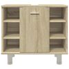 vidaXL Bathroom Cabinet Sonoma oak Engineered wood Medium