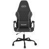 vidaXL Gaming Chair Black and Gray Faux Leather