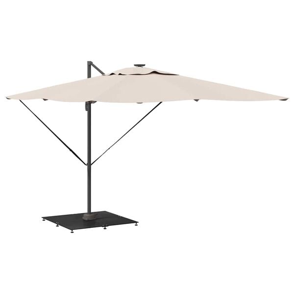 vidaXL Parasol Base Black 100 x 100 x 4 cm Steel