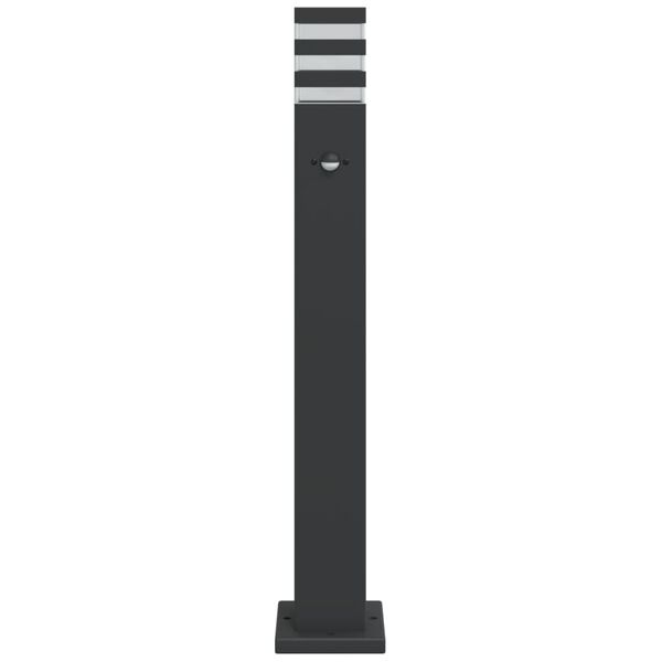 vidaXL Outdoor Floor Lamp Black Die-cast aluminum, Polycarbonate Medium